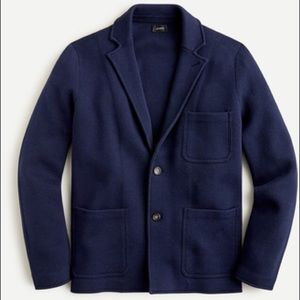 J. Crew Double-faced cotton sweater-blazer